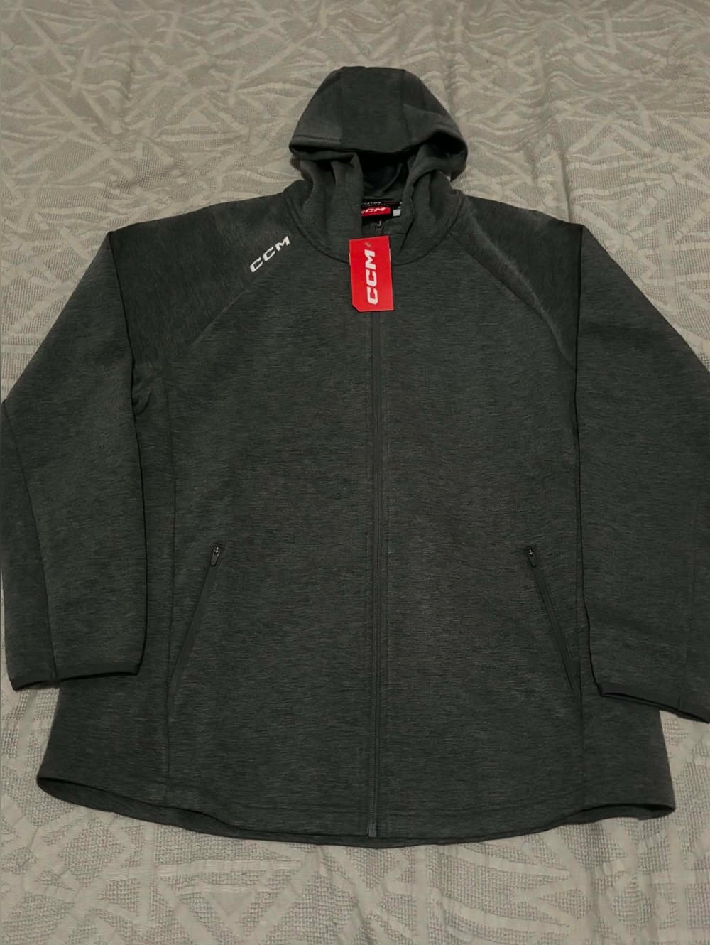 CCM Hockey Locker Room Full Zip Hoodie, Size Adult XL